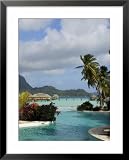 Pearl Beach Resort, Bora-Bora, Leeward Group, Society Islands, French Polynesia Photography Framed Art Poster Print by Sergio Pitamitz, 25x31