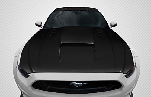Carbon Creations Replacement for 2015-2017 Ford Mustang CVX Hood - 1 Piece