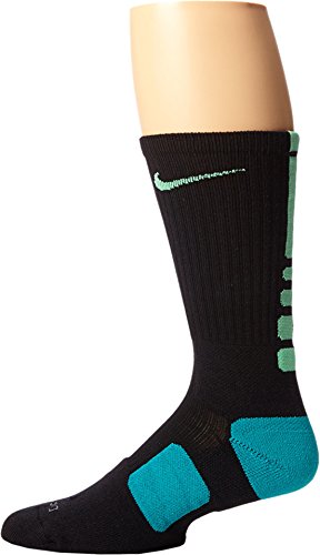 Nike Mens Elite Basketball Crew Socks, Black, One Size