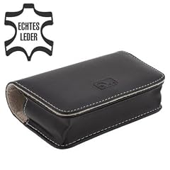 Delamax ONE in schwarz Leder - LifeStyle f�r Ihre Kamera - passend f�r Canon Ixus 80 85 90 95 100 110 IS, Panasonic FS6, Casio Exilim Z280 Z90 Z450 S12