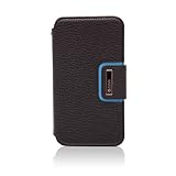 Zenus Galaxy S2 LTE (SC-03D) ケースMasstige Color Edge 2 diary Series リアルブラック カードケース付き Z461iGS2L