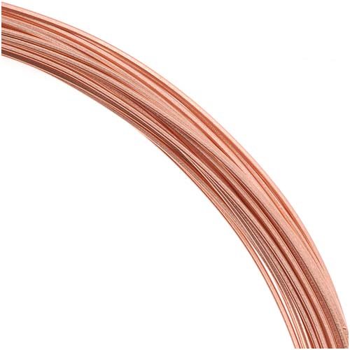 Solid Copper Wire 22 Gauge Square Half Hard 1 Oz / 30 Feet