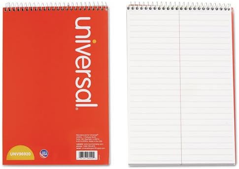 (3 Pack Value Bundle) UNV96920 Steno Book, Gregg Rule, 6 x 9, White, 80 Sheets/Pad