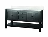 Foremost GAEA6022D 60-Inch Gazette Vanity, Espresso