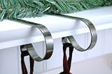 MantleClip Stocking Holders - Brushed Nickel