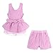 LittleSpring Little Girls' Clothing Set Plaid