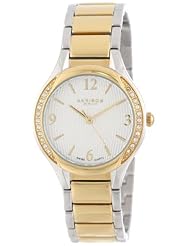 Akribos XXIV Womens AK548TTG Swiss Quartz Stainless Steel Crystal Watch