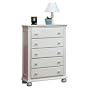 Sorelle Vista 5-Drawer Chest - France White