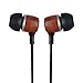 Francois et Mimi Elite Genuine 3.5mm Wood in-Ear Noise-isolating Earbuds Headphones with Mic, Retail Packaging!