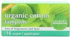 Seventh Generation Applicator Tampon - Super, 16 count Boxes (Pack of 2)