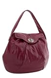 Marc by Marc Jacobs Posh Turnlock Shoulder Hobo Bag Berry Patent