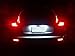 iJDMTOY Nissan Juke Murano Quest Sentra Infiniti FX35 FX37 FX50 QX70 Red Lens 24-SMD LED Bumper Reflector Lamps