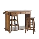 SEI 3-Piece Breakfast Set, Rich Brown Oak