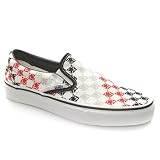 Vans Classic Slip Pukas - 7 Uk - White & Black - Fabric