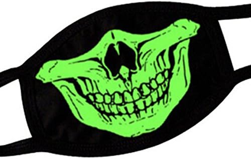 Super Hunter Unisex Dust Proof Skeleton Luminous Black Masks (#5)