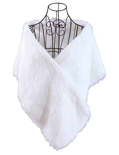 Curve Faux Fur Shawl Wrap Stole Cape for Women