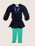 GUESS Kids Girls Embroidered Two-Piece Set