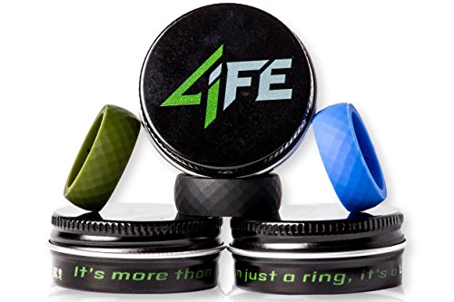 High Quality Silicone Wedding Ring, Highest Rated Flexible Band for Active Lifestyle! No-Hassle Warranty 4LIFE! Safe Replacement Mens Jewelry for Athlete, Outdoorsman, and All Hard Working Professionals. The Rugged and Durable Diamondback Edition!