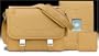 17" MacCase Premium Leather MacBook Shoulder Bag/ Sleeve /Pouch Set - Tan