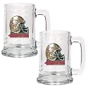 NIB San Francisco 49ers NFL 2pc 15oz Glass Tankard Set