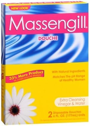Massengill Disposable Douche Twin Pack Extra Cleaning Vinegar and Water - 2 Ea, 3 Pack by Massengil