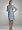 David's Bridal Hammered Shimmer Jacket Dress with Tiered Skirt Style 056480, Slate, 8