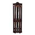Furniture online: Southern Enterprises Lighted Corner Display Cabinet, Mahogany