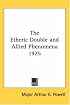 The Etheric Double and Allied Phenomena 1925