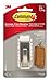 Command Modern Reflections Metal Hook, Medium, Brushed Nickel, 1-Hook, Great for dorm decor