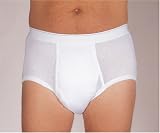Wearever Mens Classic Incontinence Brief Medium, 34-36 Waist Size, 3-Pack