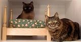 Hand made 4 poster bed with mattress 12.5 x 16.5