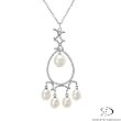 Roberto DeMeglio! Made in Italy Luxurious Necklace With 1.12ctw Super Clean GH/VS Diamonds and Freshwater Pearls Made of 18K Gold