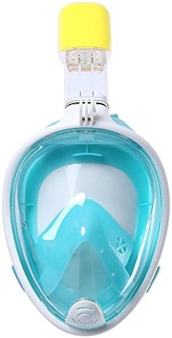 180°Full view full-face snorkelling mask snorkeling Design with anti-fog and anti-leak Technology Easy Breathing Design Perfect for Adults and Youth-Innovative No-mouthpiece Tubeless Design Prevents