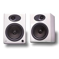 Audioengine 5 - PC multimedia speakers for iPod - 45 Watt (total) - 2-way - white