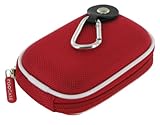 rooCASE Nylon Hard Shell (Red) Carrying Case with Memory Foam for Kodak Eas ....