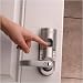Fingerprint Keypad Lock Left Silver By Smarthome