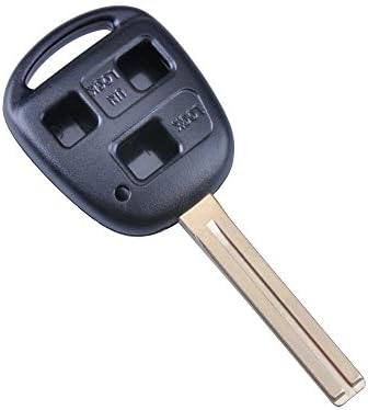 World Auto New Replacement Key Case Shell Keyless Remote Fob Uncut Long Blade for Lexus Sc430 Ls430 Es300 Lx470 Sc300