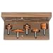 CMT 800.511.11 5-Piece Bevel & Radius Complete Kitchen 1/2-Inch Shank Router Bit Set