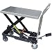 Northern Industrial Hydraulic Table Cart - 500-Lb. Capacity, Diamondplate Steel Top