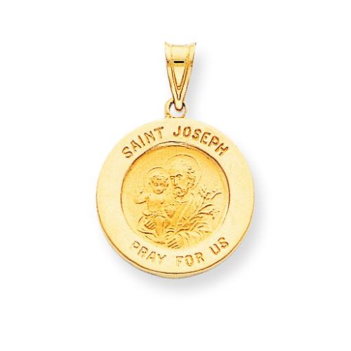 14k Round St. Joseph Pendant