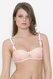 Mimi Holliday Bubbles Lemon Yellow and Pink Polka Dot Plunge Bra