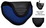 Genuine Leather Mallet Putter Cover for Heel Shafted Putters (Right Handed, BLUE) by JP Lann