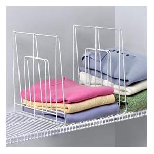 Shelf Divider for Wire Shelving - Large (White) (13.25