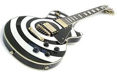 Zakk Wylde Guitar Sticker: White Bullseye Decal to suit Black Les Paul