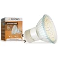 SEBSON� GU10 LED Lampe 3,5W (280lm - Warm-Wei� - 60 x 3528 SMD LED - 120� Abstrahlwinkel - GU10 Sockel - 230V AC - 3,5W - �50�57mm)