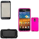 iFase Brand Samsung Epic Touch 4G D710 Combo Rubber Hot Pink Protective Cas ....