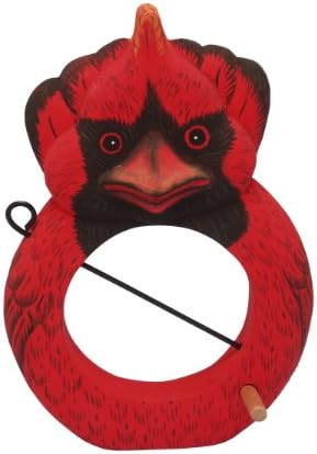 Bobbo Inc Cardinal with Food Skewer Feeder Ball
