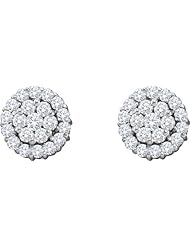 1.50CT-DIA FLOWER EARRINGS(HE)