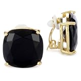 Kate Spade New York Large Faceted Black Clip-O