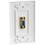 VGA Wall Plate - 1 Port (Gold Plated)